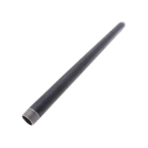 PlumberStop - 3/4 X 72 Black Ready Cut Pipe Black Nipple Steel Pipe Pre-Cuts, Iron, Plumbing, NPT Threaded, Industrial