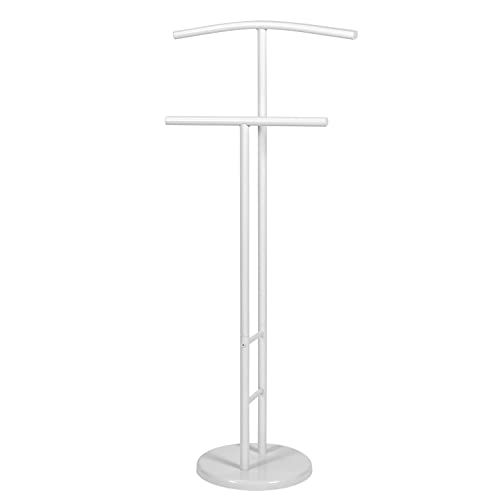 bremermann Perchero para hombre, sirviente silencioso, altura 114,5 cm (blanco)