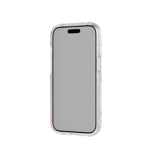 Image of Tech21 FlexQuartz Phone case for iPhone 17e, iPhone 15 - Compatible with MagSafe - 15x Military Standard Protection - Cherry Blossom Design