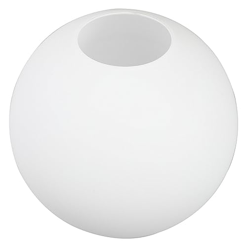 Lurrose Frosted Glass Globe Lamp Shade Replacement 5.4 Inch Round Matte White Lampshade Cover for Pendant Ceiling Wall Light Fixtures Indoor Lighting