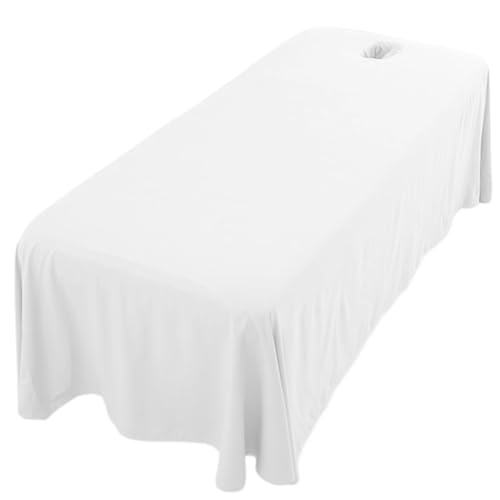 Sábana de masaje de 114x71 con orificio para la cara lavable para funda de spa