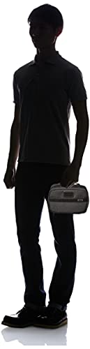 Tumi Alpha 3 Split Travel Kit - Luggage Accessories Toiletry Bag For Men And Women With Embossed Leather Carry Handle - Anthracite #TOP4