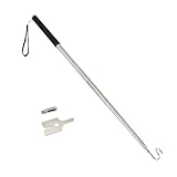 FANAHOKO配線フック 非常灯点検フック 火災警報器点検フック 34~182cm 3種類先端金具交換可能