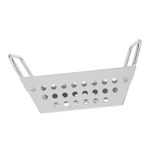 PEPLAYTAL Grilling Baskets for Barbecue Mesh Vegetable Strainer Heavy Duty Outdoor Cooking Supply