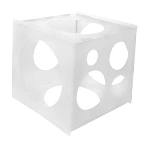 NIYANGLE Scatola di Misurazione per Palloncini 11 Fori in Plastica Leggera Strumento per Decorazioni di Compleanni e Matrimoni Misura Dimensioni Palloncini per Allestimenti Professionali