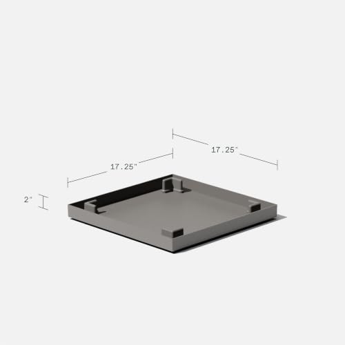 Image of Veradek Block Series Cube Planter & Drip Tray - Square Outdoor Planter Set