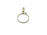 Bedrock Jewelry Solid Sterling Silver Coin Holder Bezel Charm Pendant (Silver Dollar)