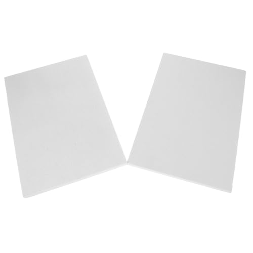 BESPORTBLE Panneau Isolant en Fibre Céramique Ignifuge Blanc, 2 Pièces, Résistant la Chaleur pour Poêle à Bois et Four Industriel, Installation Rapide et Facile