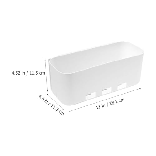 Cajas organizadoras de pared sin necesidad de taladro, pack de 2 unidades en polipropileno 3