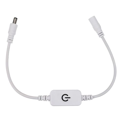 KOMBIUDA Variateur Tactile LED pour Bande Lumineuse Contrôle Intensité sans Soudure Interrupteur Dimmer Économe Énergie Compatible Dc Puissance