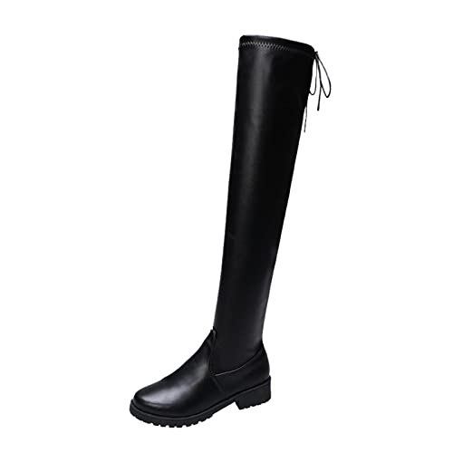 Bottes longues pour femmes chaussures d'automne et d'hiver confortables