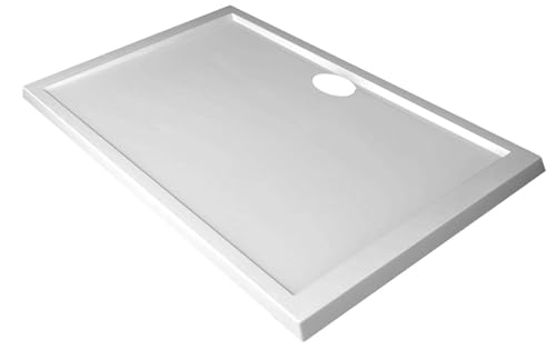 Novellini Olympic Piatto Doccia Slim Dimensione 90x75 Altezza Spessore 4,5 cm Colore Bianco Forma Rettangolare Installazione Appoggio Pavimento Superficie Liscia Materiale Metacrilico