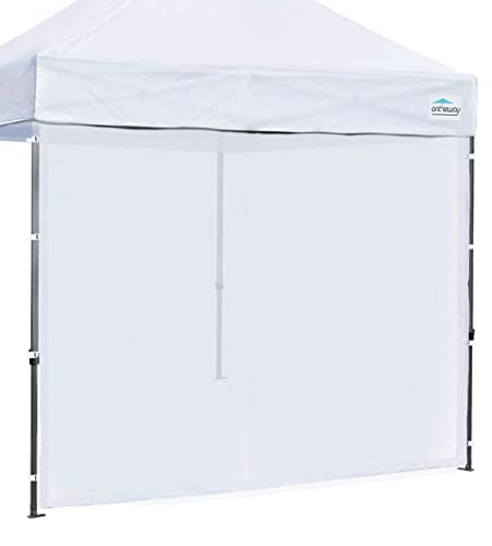 Ontheway Mesh Sidewalls for 10 x 10 Pop-Up Tent Canopy Mosquito Netting for Patio Gazebo (Mesh Sidewalls Only) (1 Mesh Sidewall) White