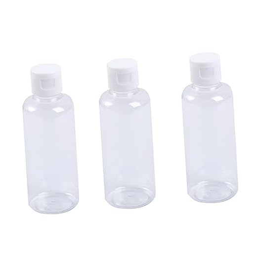 Amosfun 20 Peças Frascos Transparentes Maquiagem Recipientes Espremíveis Amostra Maquiagem Frascos Vazios Shampoo Transparente Garrafa Viagem Loção Frasco