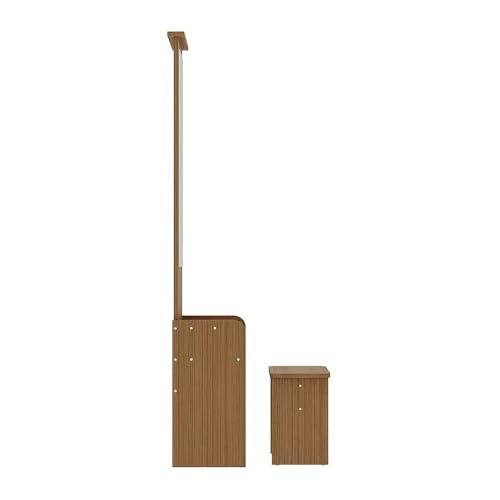 Image of Wakefit Dressing Table with Storage | 1 Year Warranty | Dressing Table with Mirror (Engineered Wood - Urban Teak, Heka)