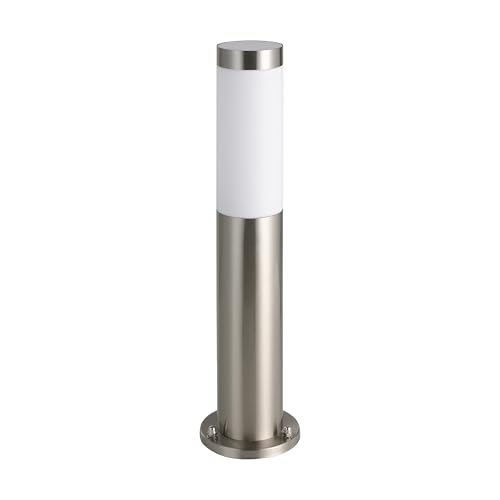 Eglo Helsinki Outdoor Lamp, Electric Garden and Driveway Outside Bollard Light, Stainless Steel and...