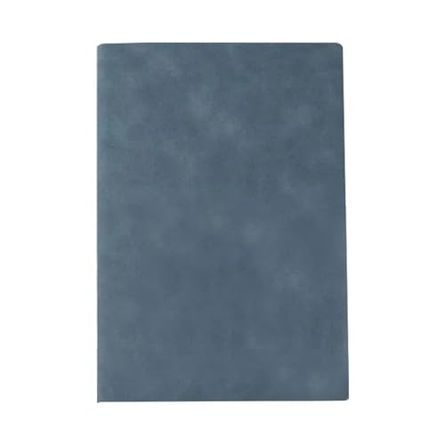 Carnet A5 en cuir bleu ligné de 160 pages pour le bureau et les notes de cours