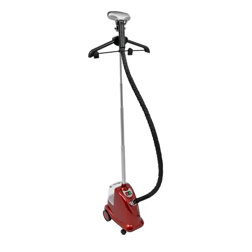 1800W Standing Steamer for Clothes,Height Adjustable Steaming Wrinkle Remover with 0.79 Gal Removable Water Tank and Hanger, Standing Garment Steamer with Roll Wheel,for Iron Suits, Shirts,Trousers