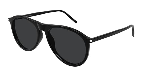 Image of SAINT LAURENT Sl 667 Sunglasses, Black, Black, 56