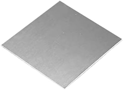 DARENYI Blacha ze stali nierdzewnej 304 10 x 10 cm Kwadratowy panel stalowy 3mm Mały panel ze stali nierdzewnej do naprawy, spawania, projektu, rzemiosła itp. (3,9 cala x 3,9 cala)