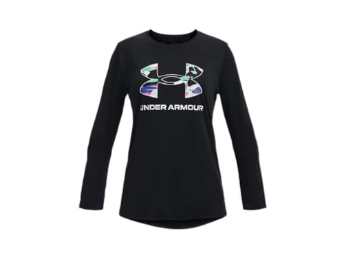 Under Armour Girl's Tech Big Logo Long Sleeve Print (Big Kids)