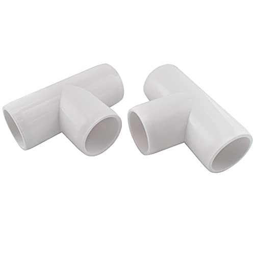 MARRTEUM 3/4 Inch 3 Way PVC Tee Elbow Fitting Furniture Build Grade SCH40 Pipe Connector for Greenhouse Shed / Garden Support Structure / Storage Frame [Pack of 6] - Thumbnail 5