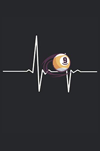 Billiard Heartbeat: Lined Notebook Journal ToDo Exercise Book or Diary ( 15,24 cm x 22,86 cm) with 120 pages.