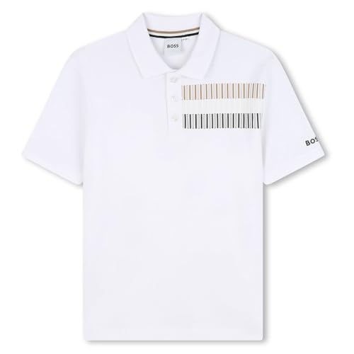 Polo imprimé BOSS enfants vêtement mode garçon en coton piqué