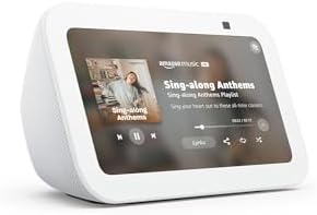 Amazon Echo Show 5 (newest model), Smart display, Designed for Alexa+, 2x the bass and clearer sound, Glacier White