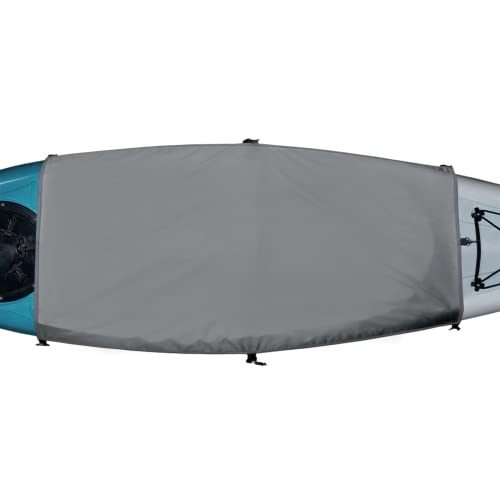 Explore Land Universal Kayak Cockpit Drape Waterproof Seal Cockpit Cover for Indoor and Outdoor Regular 44 x 28 inch, Grey by Explore Land - Used condition - CA$27.02