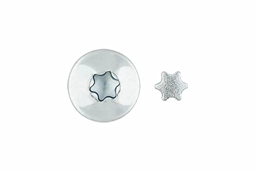 Index ESTRINV40Z - Estrella zincada, tornillo inviolable inv40zinc (Envase de 100 Ud.)