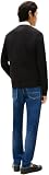 Tommy Hilfiger Męski sweter z bawełny Essential Crew Neck MW0MW14748, czarny, L, czarny (czarny), L