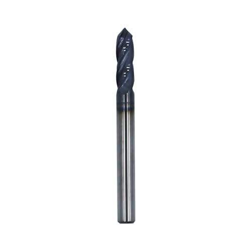 Image of 3 /16in Solid Carbide Drill Mills, 2Pcs Drill Bit with AlTiN Coated and 4 Flute, 90 Included Angle Bits Tool for Medium Hardness Steel, Brass, Iron