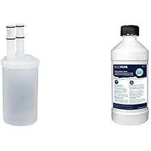 EcoPure EPWHEF Whole Home Replacement Filter, Transparent/White & EPCL Water Softener Cleaner, Off-White