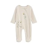 Velours Petit Béguin - Pyjama bébé en velours ouverture zippée Eden