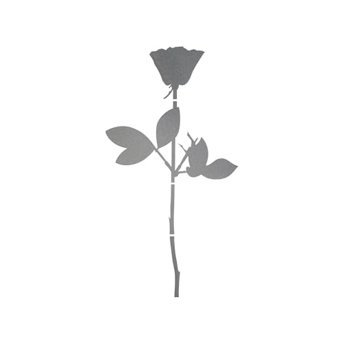GreenIT Rose Car Window Mirror Sticker Tattoo Decals Vinyl Self-Adhesive Decorative Film Depeche Mode (Silver, 20 cm)