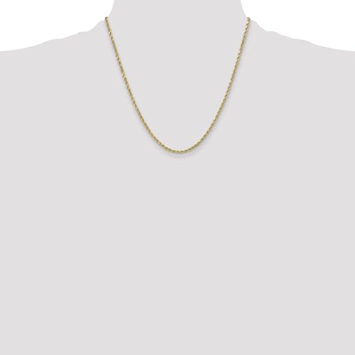 IceCarats 14K Solid Yellow Gold 3mm Rope Chain Twisted Link Necklace4