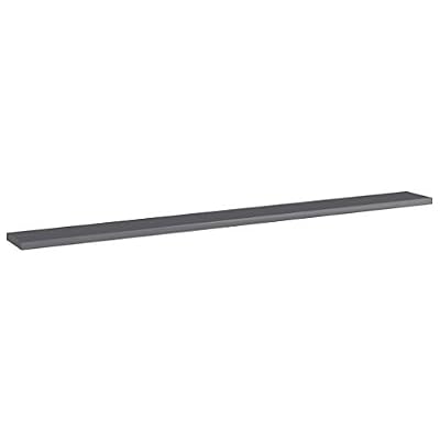 Bookshelf Boards 4 pcs, High Gloss Gray Engineered Wood Shelves 39.4x3.9x0.6 Inches for Additional Storage Space