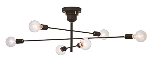 INTERFORM INC. インタ－フォルム シーリングライト 照明 6灯 ブラック インダストリアル シンプル インテリア Astreアストル LT-2679 電球なし 別売