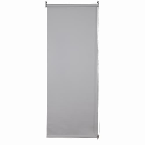 Ev Dekor Roller Blinds - Silver | Grey 120 Width 165 Cm Drop, Thermal Blackout Roller Blind Insulated Uv Protection Child Safe Premium Fabric Home Office Window Blinds - 5