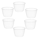 HIAKDOFT Taza Medidora Transparente para Olla Arrocera 120 Ml, Set de 6 Piezas Reutilizables de Plástico Pp para Medir Arroz E Ingredientes Líquidos y Secos, Utensilios de Cocina Precisos
