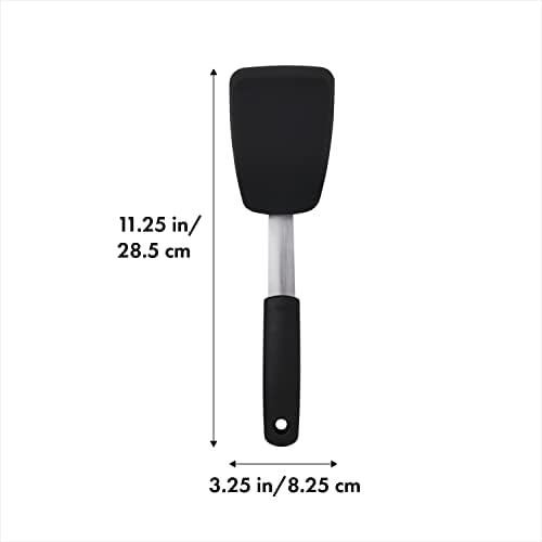 OXO Good Grips Small Silicone Flexible Turner - Black - thumbnail 6