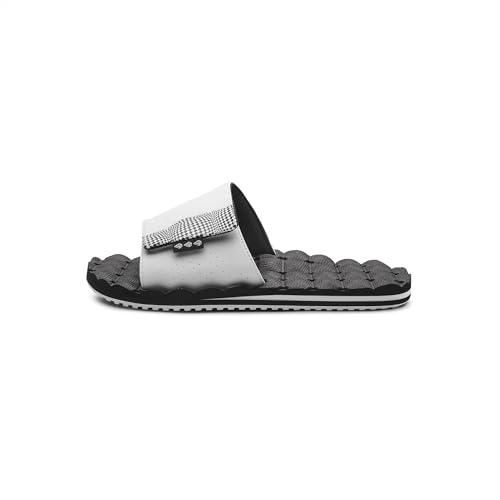 Image of Volcom Men's Recliner Slide Sandals - Comfort Foam Footbed, Water-friendly Nubuck Strap Slides