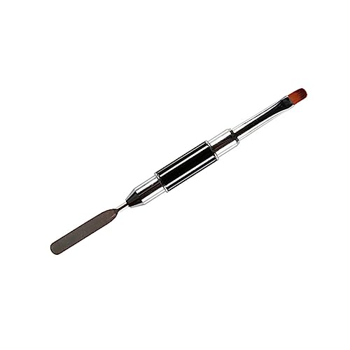 Beavorty Dual-ended Nail Art Brush Tool for Gel Nails Double Head Design for Precision Application Shaping Convenient Pen Storage for Easy Carrying
