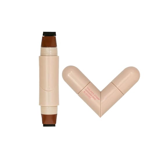 Lápiz de maquillaje de ojos en gel Winged - Lápiz delineador de ojos Winged de tamaño estándar | Sello de para delineadór de ojós: delineador plegable de doble extremo a prueba de manchas par