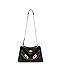 JW PEI Women's Rhea Pebbled Double Buckle Shoulder Bag - Black