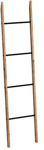 Amazon Brand – Rivet Contemporary Fir Decorative Blanket Ladder with Iron Rungs - 71.65