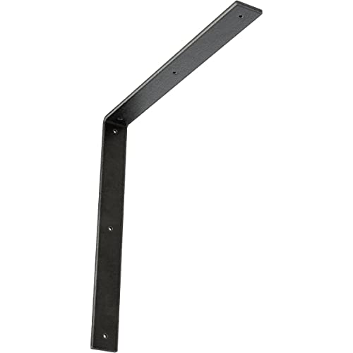 2" W x 18" D x 18" H Hamilton Steel Bracket, Antiqued Pewter