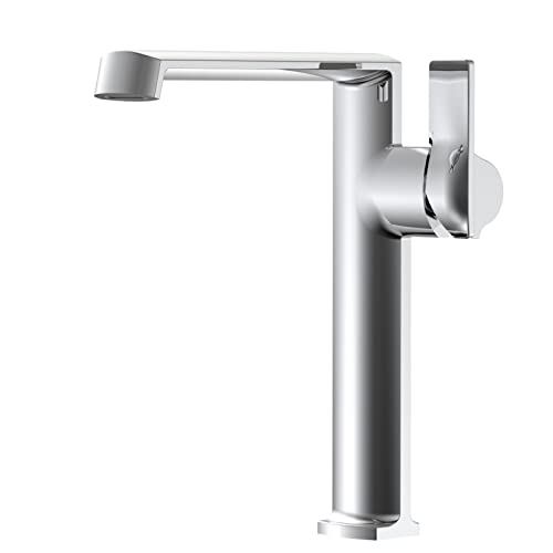 Robinet cascade laiton brossé de qualité supérieure pour vasque surélevée