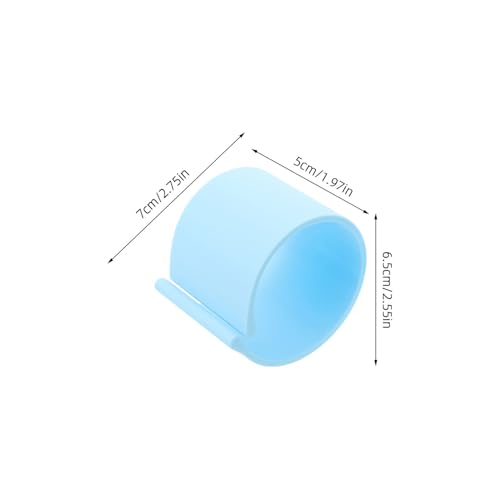 Soporte para rodillo de lienzo de arte portátil PRETYZOOM azul pequeño 3